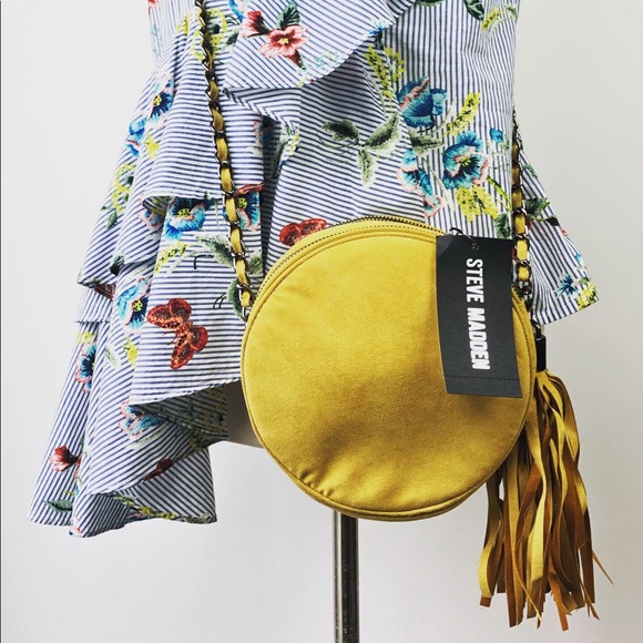 Steve Madden Handbags - NWT STEVE MADDEN Circle Handbag Crossbody Yellow